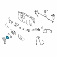 OEM 1998 Lincoln Town Car Fuel Pump Assembly Gasket Diagram - F5AZ-9276-A