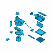 OEM Kia Sedona Blower Unit Diagram - 972004D102