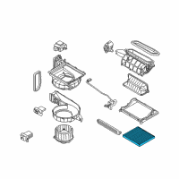 OEM 2015 Kia Cadenza Premium Cabin Air Filter Diagram - A9C79AC000