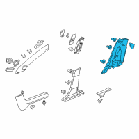 OEM 2014 Chevrolet Cruze Lock Pillar Trim Diagram - 95210729