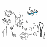 OEM 2003 Pontiac Vibe Gasket, Camshaft Cover Diagram - 88969515