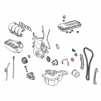 OEM 2004 Pontiac Vibe Tensioner, Timing Chain Diagram - 88969564