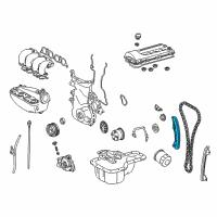 OEM Pontiac Vibe Shoe, Timing Chain Tensioner Diagram - 88969565