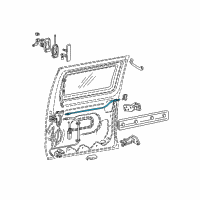 OEM Ford E-150 Club Wagon Latch Rods Diagram - 6C2Z-15264A00-BA