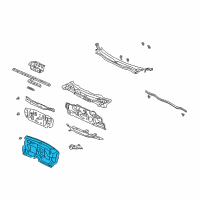 OEM 2001 Honda Insight Insulator, Dashboard Diagram - 74260-S3Y-A00