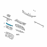 OEM 2006 Honda Insight Insulator, Dashboard (Upper) Diagram - 74266-S3Y-A00