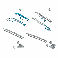 OEM Honda Clarity Arm, Windshield Wiper Diagram - 76610-TRT-A03