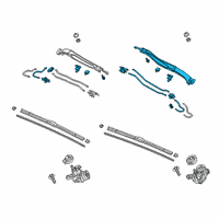 OEM Honda Arm, Windshield Wiper Diagram - 76600-TRT-A02