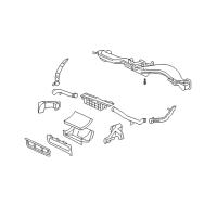 OEM Cadillac In-Car Temperature Sensor Diagram - 12160947