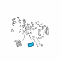 OEM 2004 Lexus LS430 Unit Sub-Assy, Heater Radiator Diagram - 87107-50050