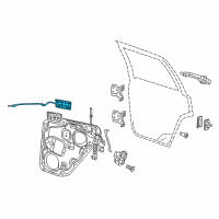 OEM 2019 Jeep Grand Cherokee Cable-Inside Handle To Latch Diagram - 68079301AB