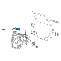 OEM 2013 Jeep Grand Cherokee Cable-Inside Handle To Latch Diagram - 68079301AB