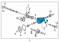 OEM Chevrolet Tahoe Axle Housing Diagram - 84536837