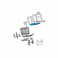 OEM Chevrolet Trailblazer EXT Seat Cushion Pad Diagram - 88983539