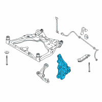 OEM Nissan Pathfinder Spindle - KNUCKLE, LH Diagram - 40015-3JA1B