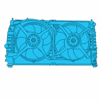 OEM 2003 Dodge Intrepid Cooling Fan Module Diagram - 4596398AA