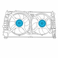 OEM 2000 Chrysler Concorde Motor-Radiator Fan Diagram - 5072180AB