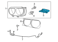 OEM 2018 Dodge Challenger Module-Hid BALLAST Diagram - 68254149AA