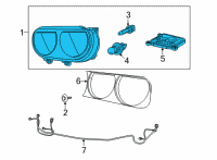 OEM 2010 Dodge Challenger Headlamp Left Diagram - 5028779AB