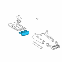 OEM 2001 Toyota Land Cruiser Cup Holder Diagram - 55604-60062