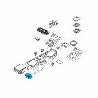 OEM 2006 Nissan 350Z Cup Holder Assembly Diagram - 68430-CF40A