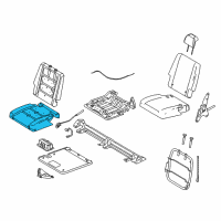 OEM Ford Taurus X Seat Cushion Pad Diagram - 6F9Z-7463841-B