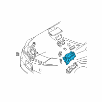 OEM Lexus HS250h Block, Engine Room Relay Diagram - 82741-75010