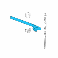 OEM 2007 GMC Sierra 2500 HD Stabilizer Bar Diagram - 23498331