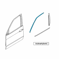 OEM 2010 BMW X6 Trim, Window Frame, Top, Door, Front Left Diagram - 51-33-7-179-423