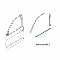OEM BMW X6 Channel Cover, Exterior, Door, Front Right Diagram - 51-33-7-187-216