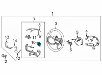 OEM 2022 Hyundai Elantra Switch Assy-Strg Remote Cont R Diagram - 96720-AA170-YFR