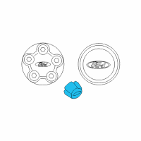 OEM Ford Center Cap Diagram - F87Z-1130-DA