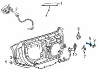 OEM 2020 Chevrolet Corvette Door Check Diagram - 23429023