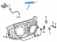 OEM 2022 Chevrolet Corvette Handle, Outside Diagram - 84870970