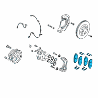 OEM 2020 Hyundai Palisade Front Disc Brake Pad Kit Diagram - 58101-S8A00