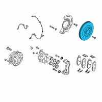 OEM 2022 Hyundai Palisade Disc-Front Wheel Brake Diagram - 51712-B8000