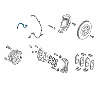 OEM 2022 Kia Telluride Brake Front Hose, Left Diagram - 58731S9000