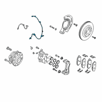 OEM Hyundai Palisade Sensor Assembly-Wheel Speed, RH Diagram - 58940-S8000