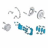 OEM 2022 Hyundai Palisade Brake Assembly-FR, LH Diagram - 58110-S8000