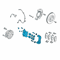 OEM 2020 Hyundai Palisade CALIPER Kit-Brake, LH Diagram - 58180-S8A00