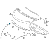 OEM Scion iQ Support Rod Holder Diagram - 53452-74010