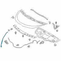 OEM 2013 Scion iQ Support Rod Diagram - 53440-74010