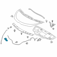 OEM Scion iQ Lock Diagram - 53510-74011