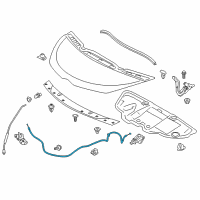 OEM Scion iQ Release Cable Diagram - 53630-74010