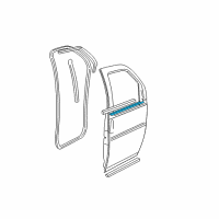 OEM 2008 Chevrolet Express 1500 Belt Weatherstrip Diagram - 15753759