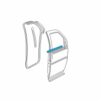 OEM 2014 GMC Savana 2500 Belt Weatherstrip Diagram - 25731671