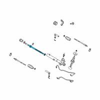 OEM 2007 Infiniti FX45 Power Steering Rack Assembly Diagram - 49271-CG010