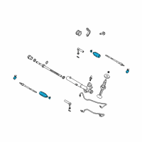 OEM 2005 Infiniti FX35 Boot-Steer Gear Diagram - 48203-WL026