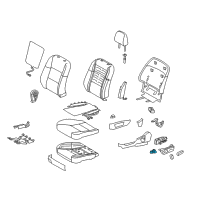 OEM Lexus GS F Switch Assy, Power Seat Diagram - 84920-30260