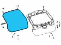 OEM 2022 Toyota Venza Weatherstrip Diagram - 67881-48100
